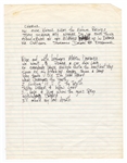 Tupac Shakur Handwritten Lyrics