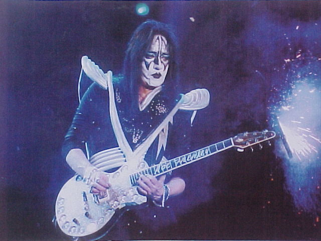 KISS Ace Frehley 1996 Stage Used and Owned Custom UFO Guitar.
