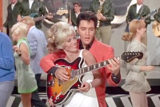elvis speedway presley guitar fender coronado film 1968 nascar racing ii walking