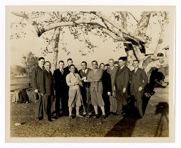1930 Walter Hagen, Leo Diegel & Douglas Fairbanks “Match Play” Original Photograph    
