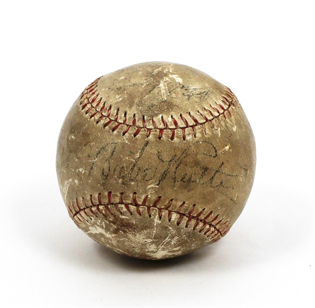 Babe Ruth Signed Baseball Beckett LOA