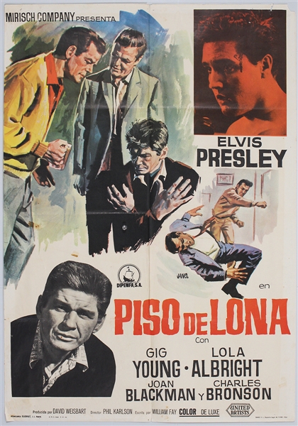 Elvis Presley Original Spanish "Kid Galahad" Movie Poster