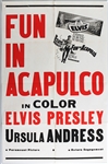 Elvis Presley Original Fun In Acapulco One Sheet Movie Poster