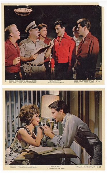 Elvis Presley Original "Girl Happy" Original Movie Still Photographs