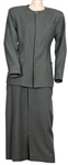 Cher Suspect Screen Worn Grey Wool Two-Piece Suit