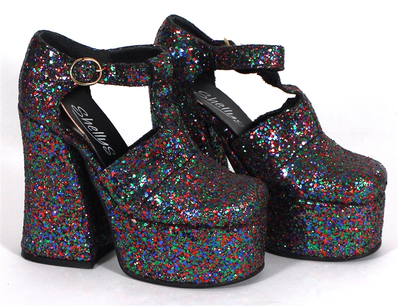 Spice Girl Emma Bunton Spiceworld Tour Stage Worn Custom Shimmer Boots
