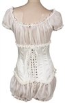 Madonna “MDNA Skincare” Promotion and Commercial Worn Custom White Corset and Bloomers