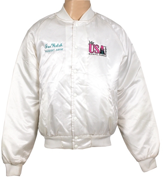 Joe Walsh Worn 1991 Miss America Pageant Worn White Judges Jacket