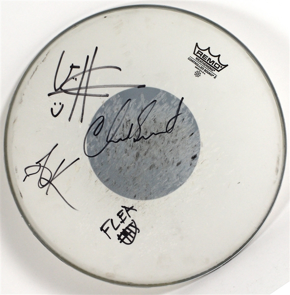 Red Hot Chili Peppers Signed Remo Drum Head
