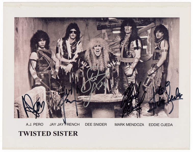 Twisted Sister Signed Photograph