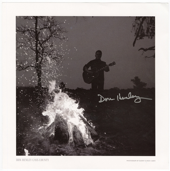 Don Henley Signed "Cass County" Danny Clinch Original Album Cover Photograph