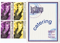 Britney Spears Signed Photograph with Oops…I Did It Again Backstage Concert Passes and Catering Laminate