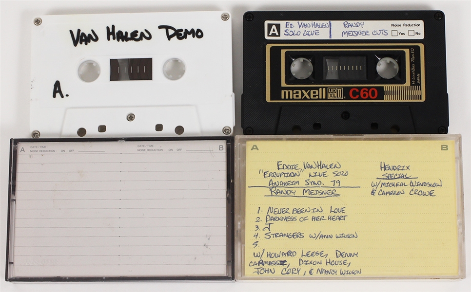 Original Eddie Van Halen Live 1979 Cassette Tape and Van Halen Demo Tape