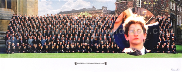 Banksy Bristol Cathedral School 1989 Class Photograph - Only Known Confirmed Facial Image