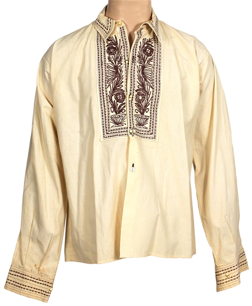 Jimi Hendrix Owned & Worn Southwestern-Style Embroidered Shirt