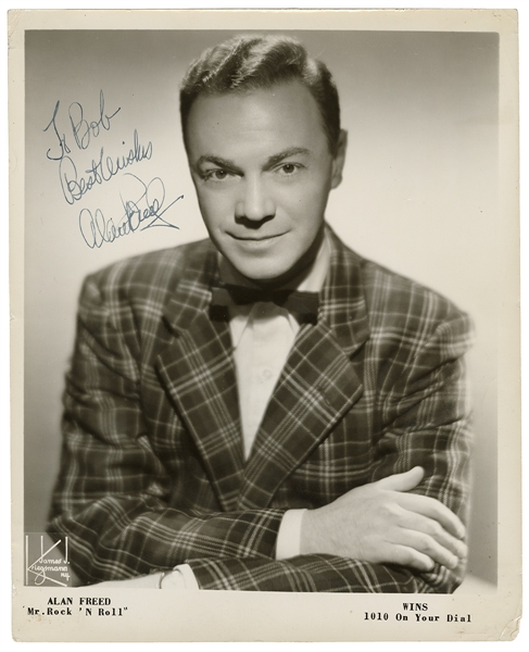 Alan Freed Signed & Inscribed Original Vintage Photograph JSA LOA