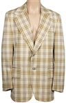 Marvin Gaye Owned and Worn Yellow and Brown Plaid Jacket