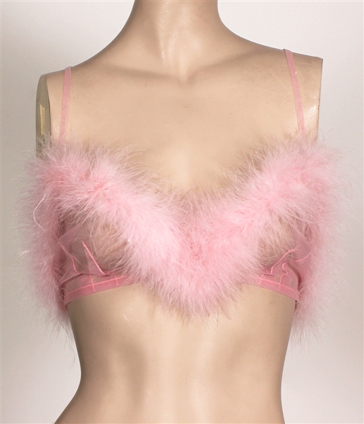 Rihanna 2016 MTV Video Awards Stage Worn Pink Feather Bra