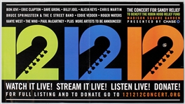 The Concert for Sandy Relief Original Poster Featuring Bruce Springsteen, Eric Clapton, Paul McCartney, Roger Waters and More