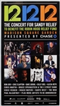 The Concert for Sandy Relief Original Poster Featuring Bruce Springsteen, Eric Clapton, Paul McCartney, Roger Waters and More