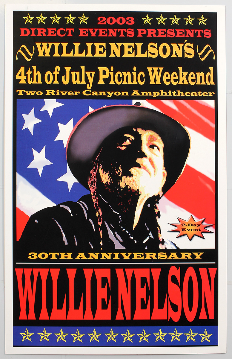 Lot detail willie nelson original 2003 4th of july picnic weekend