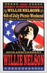 Willie Nelson Original 2003 4th of July Picnic Weekend Concert Poster