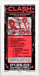 Clash-A-Thon R.I.P. Joe Joe Strummer Memorial Concert Limited Edition Poster Signed by the Artist