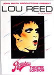 Lou Reed Rainbow Theatre London Poster