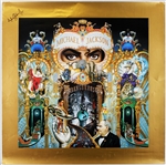 Michael Jackson Original Dangerous Gold Foil Record Company Promotional Poster Not for Public 