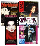 Michael Jackson Personally Owned Circa 1990s Dangerous and HIStory Tour Magazines