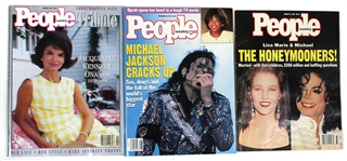 Michael Jackson Personally Owned People Magazines Featuring Michael Jackson and Jackie Kennedy (3)