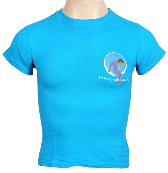 Michael Jackson Personally Owned "Neverland Valley" Aqua Blue Childrens T-Shirt