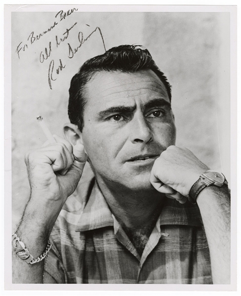Twilight Zone Creator Rod Serling Signed and Inscribed Photograph JSA Authentication