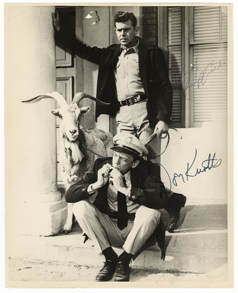 Andy Griffith and Don Knotts Signed "Andy Griffith Show" Photograph JSA LOA