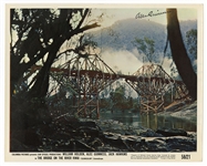 Alec Guinness Signed Original “Bridge Over The River Kwai” Lobby Card (1958) JSA Authentication