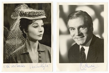 Vivien Leigh and Laurence Olivier Signed Photographs JSA LOA