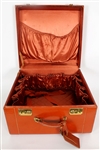 James Brown Owned and Used Large Leather Travel Case