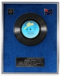 Michael Jackson "Dont Stop Til You Get Enough" Original CBS Records Australia In-House Platinum Single Record Award Presented to Manager Frank DiLeo