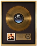 Luther Vandross Never Too Much Original RIAA Gold Record Album Award Presented to Frank DiLeo