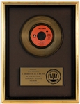 Billy Swan I Can Help Original RIAA Gold Single Record Award Presented to Frank DiLeo