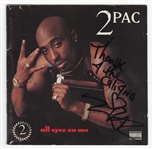 Tupac  Shakur Signed & Inscribed All Eyez On Me C.D. Insert Booklet