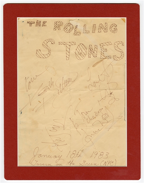 Rolling Stones Signatures JSA Authentication