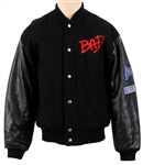 Michael Jackson "Bad" Black Promotional Jacket with Red and Gold Embroidery Owned by Manager Frank DiLeo