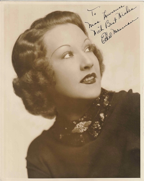 Ethel Merman Signed & Inscribed Photograph Beckett Authentication