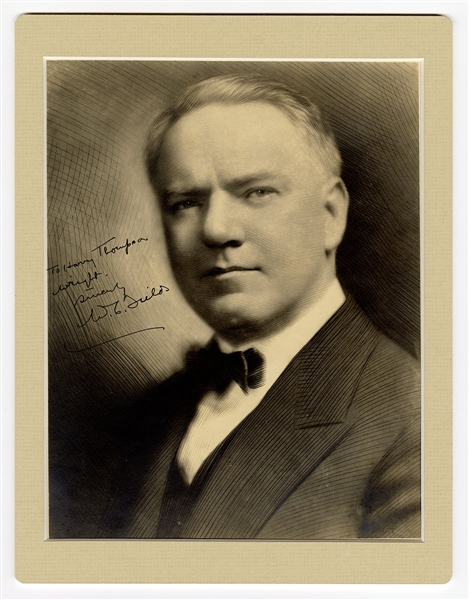 W.C. Fields Signed and Inscribed Photograph JSA LOA   