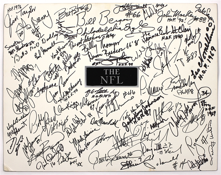 Baseball Amazing Lithograph Hall of Famers 50+ Signatures (Duke Snider, Steve Garvey) JSA Guarantee