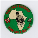Rare 1974 Muhammad Ali Zaire Float Like A Butterfly Sting Like a Bee Pinback Button    
