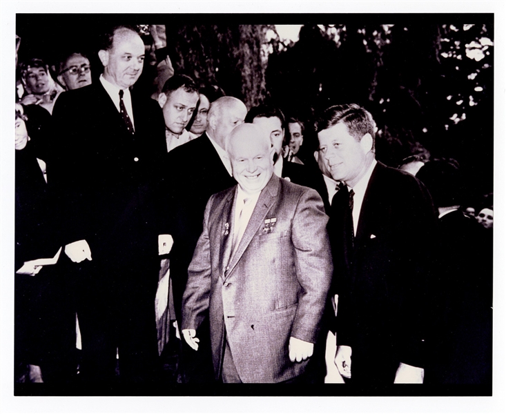 John F. Kennedy and Nikita Khrushchev Photograph Copy