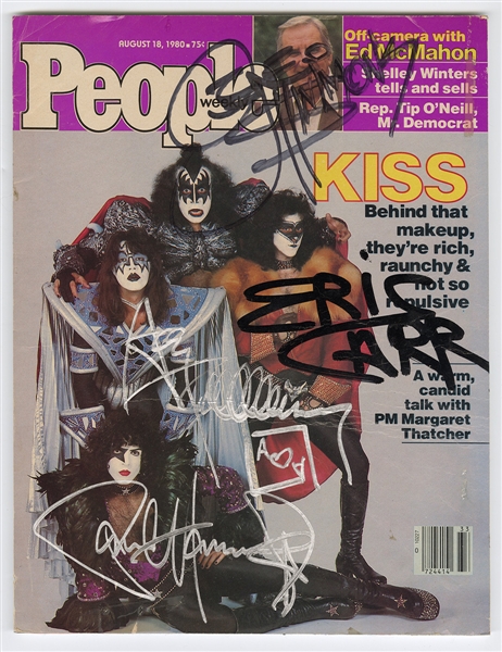 KISS Signed 1980 People Magazine Cover