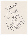 Michael Jackson Signed and Inscribed Cardboard